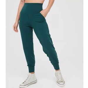 Aerie Offline Real Me High-Waisted Green Jogger Leggings